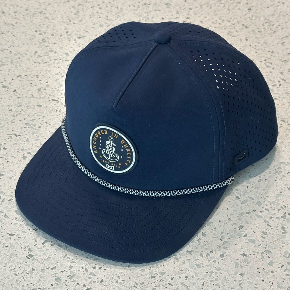 Navy Performance Rope-Trim Snapback Hat